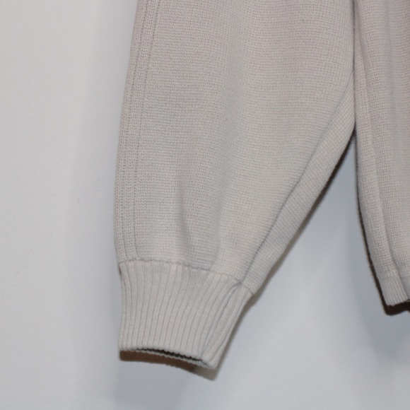 Timberland Light Gray Knit Grandpa Sweater 2XL - Picture 7 of 11